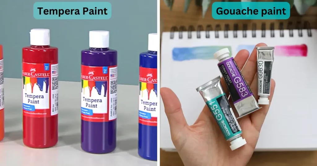 Tempera Paint vs Gouache Paint