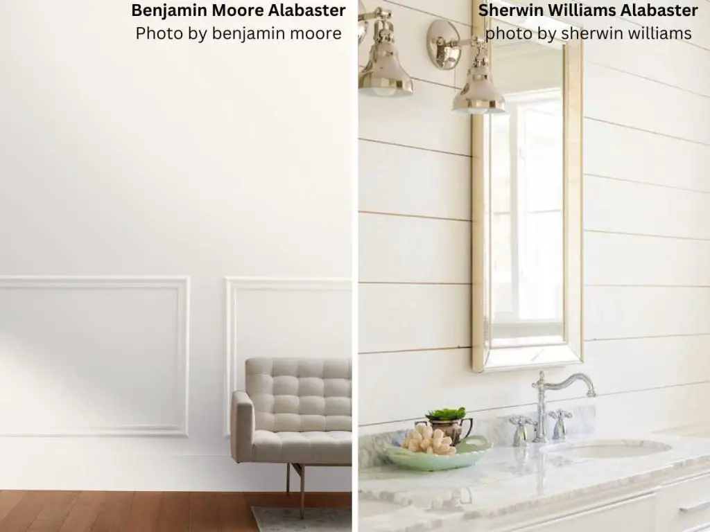 Benjamin Moore Alabaster Vs Sherwin Williams Alabaster