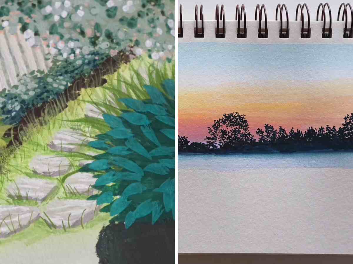 Jelly gouache vs gouache