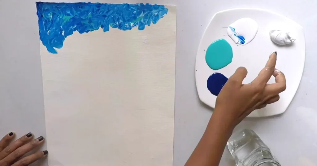 Using Acrylic Paint For Finger Painting