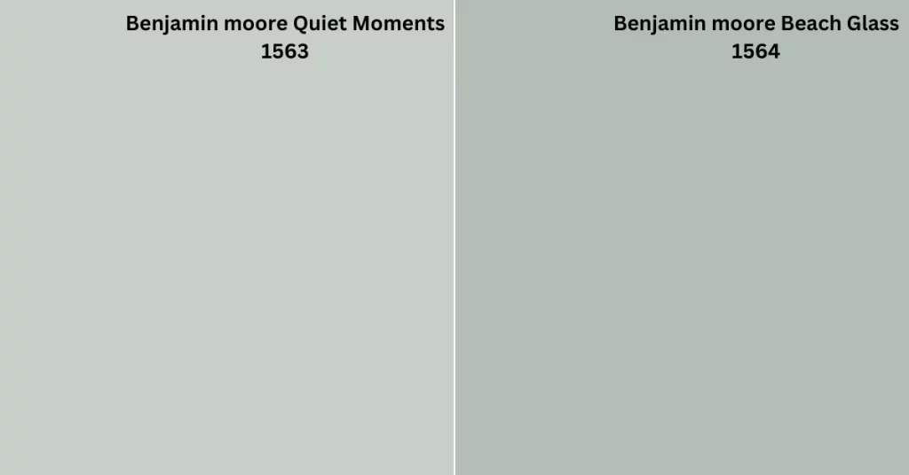 Benjamin Moore Quiet Moments Vs Beach Glass
