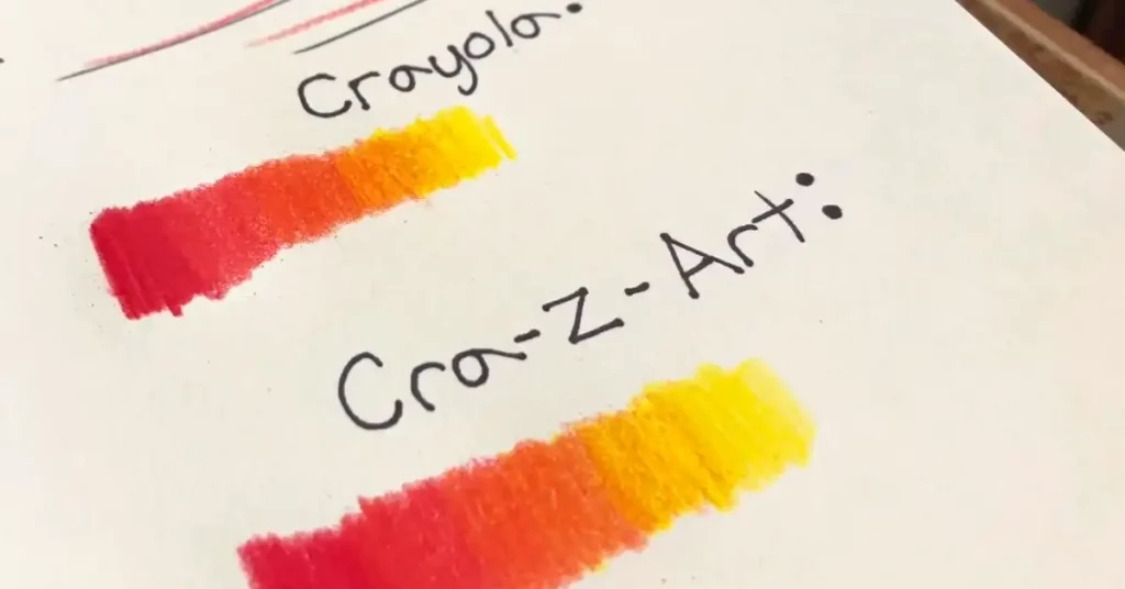 Crayola vs CRA Z Art Color Selection