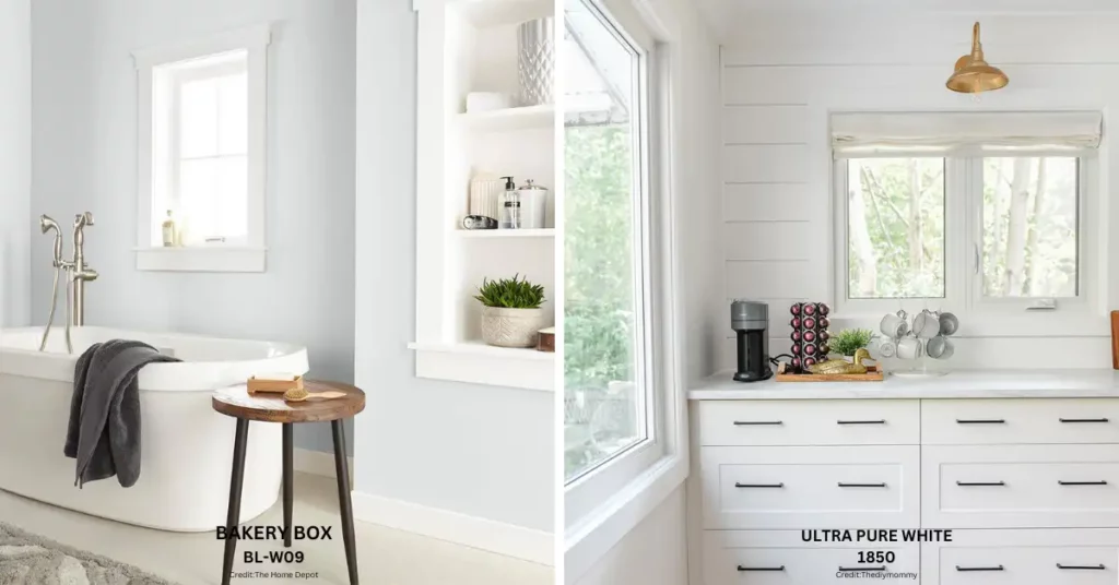 Behr Bakery Box vs Ultra Pure White design