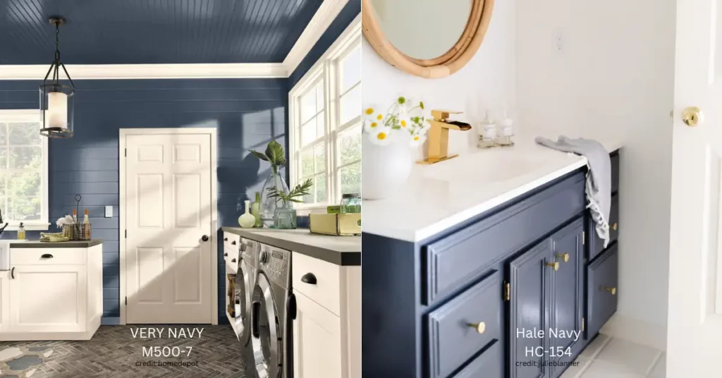 Behr Very Navy and Hale Navy