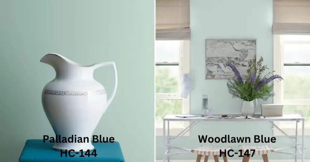 Palladian Blue vs Woodlawn Blue