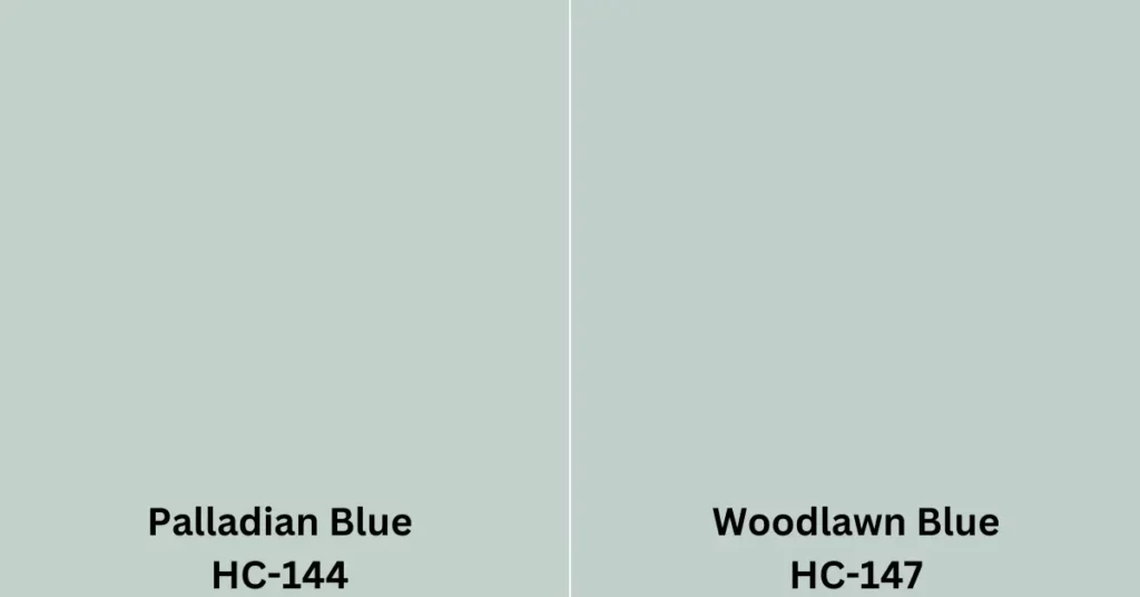 Palladian Blue vs Woodlawn Blue undertone