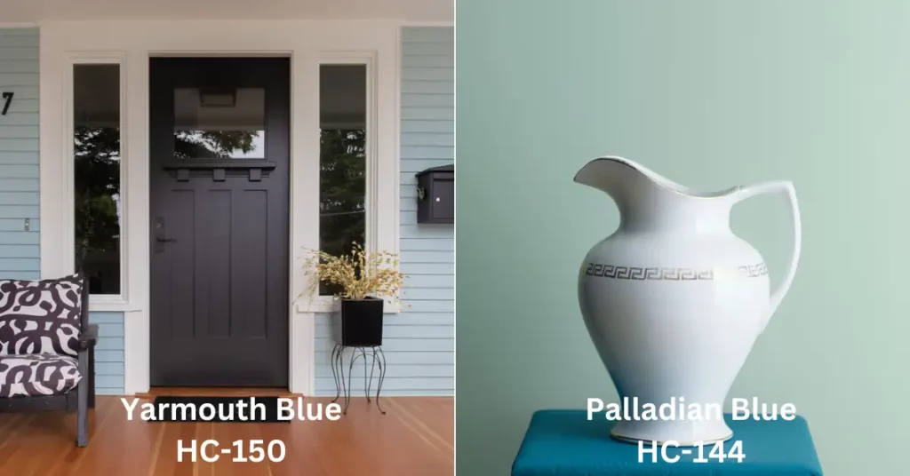 Yarmouth Blue vs Palladian Blue