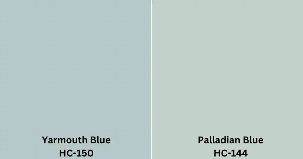 Yarmouth Blue vs Palladian Blue undertones