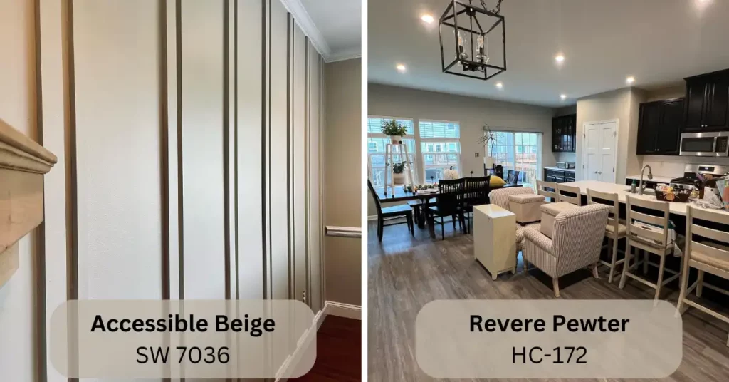 Accessible Beige vs Revere Pewter