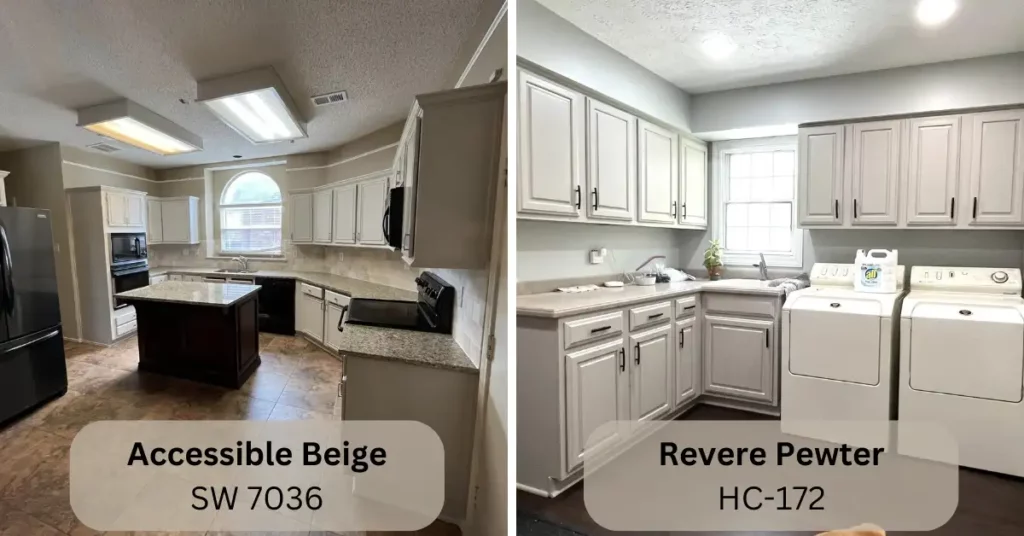 Comparing Accessible Beige and Revere Pewter