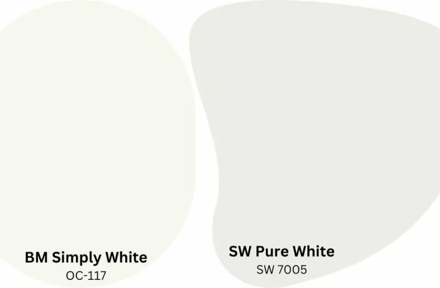 Benjamin Moore Simply White vs Sherwin Williams Pure White