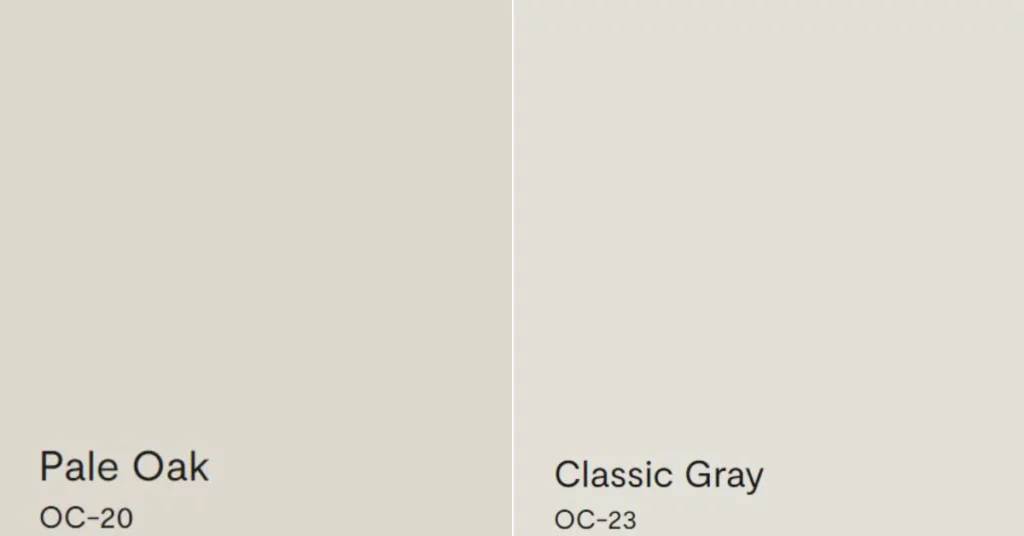 Pale Oak Vs Classic Gray