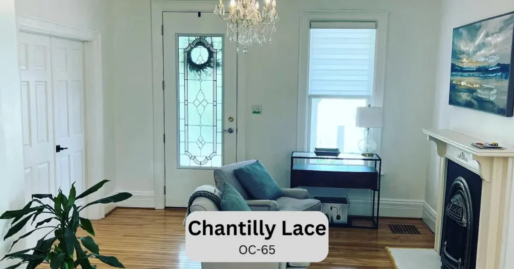 Chantilly Lace on the walls.