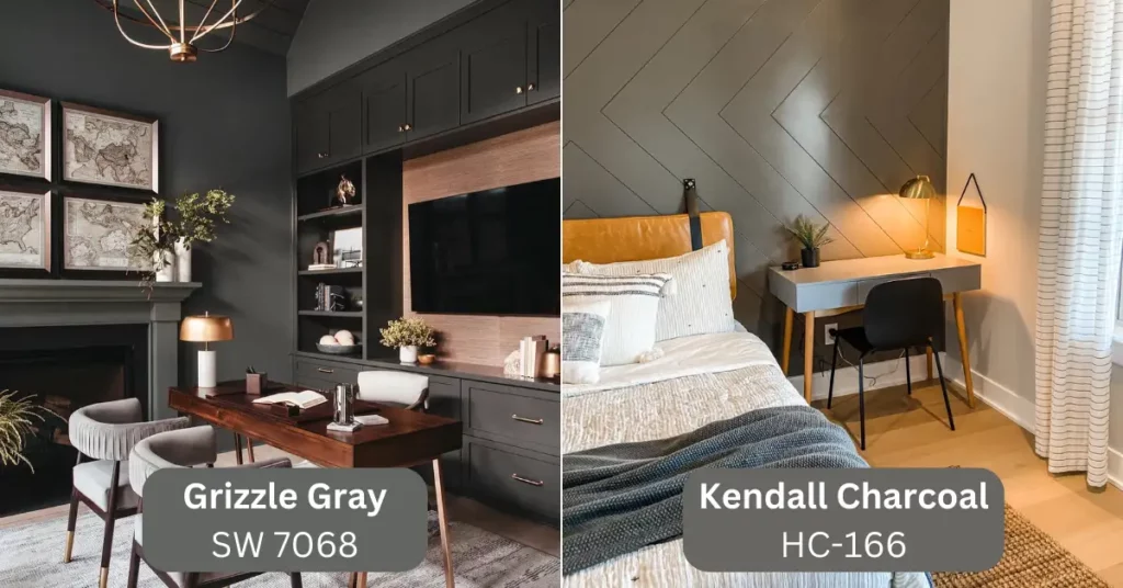 Grizzle Gray vs Kendall Charcoal on the walls.
