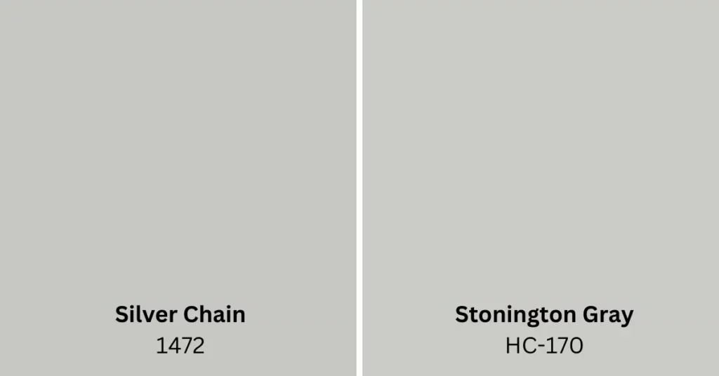 Silver Chain vs Stonington Gray undertones