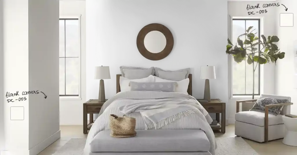 Using Behr Blank Canvas in the bedroom