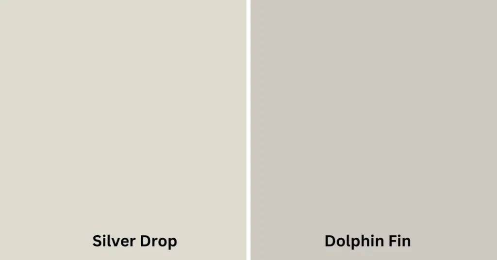 Behr Silver Drop Vs Dolphin Fin
