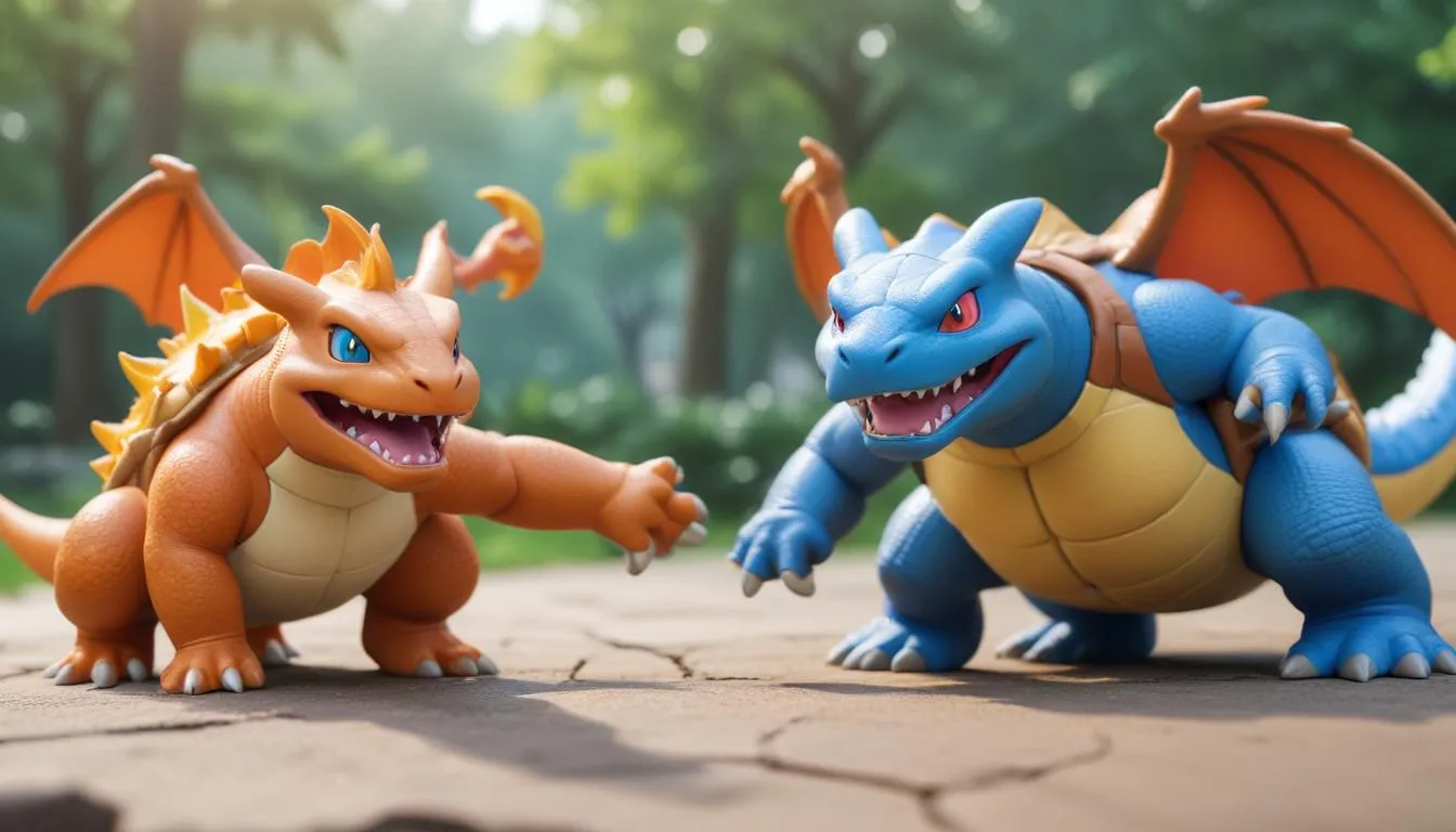 Pokemon Crocs Charizard vs Blastoise: A Duel