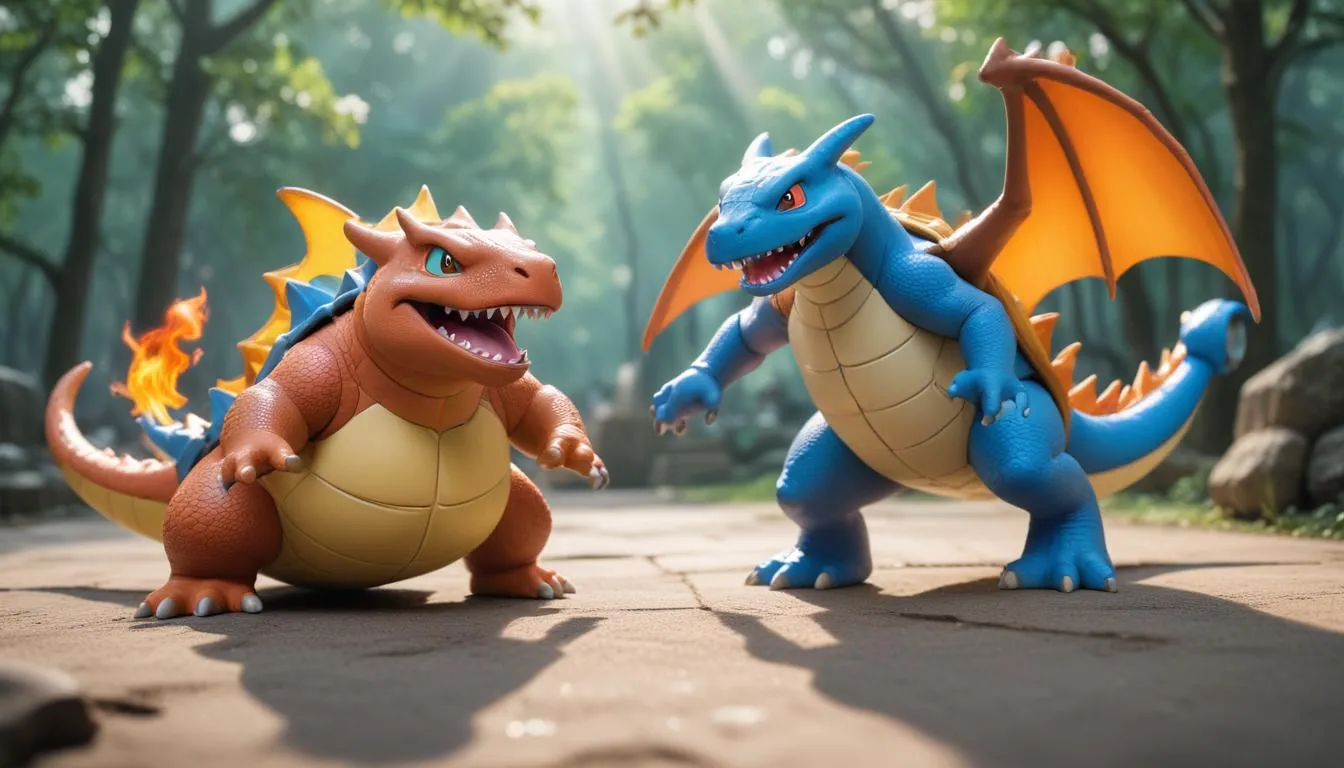 Pokemon Crocs Charizard vs Blastoise: A Duel