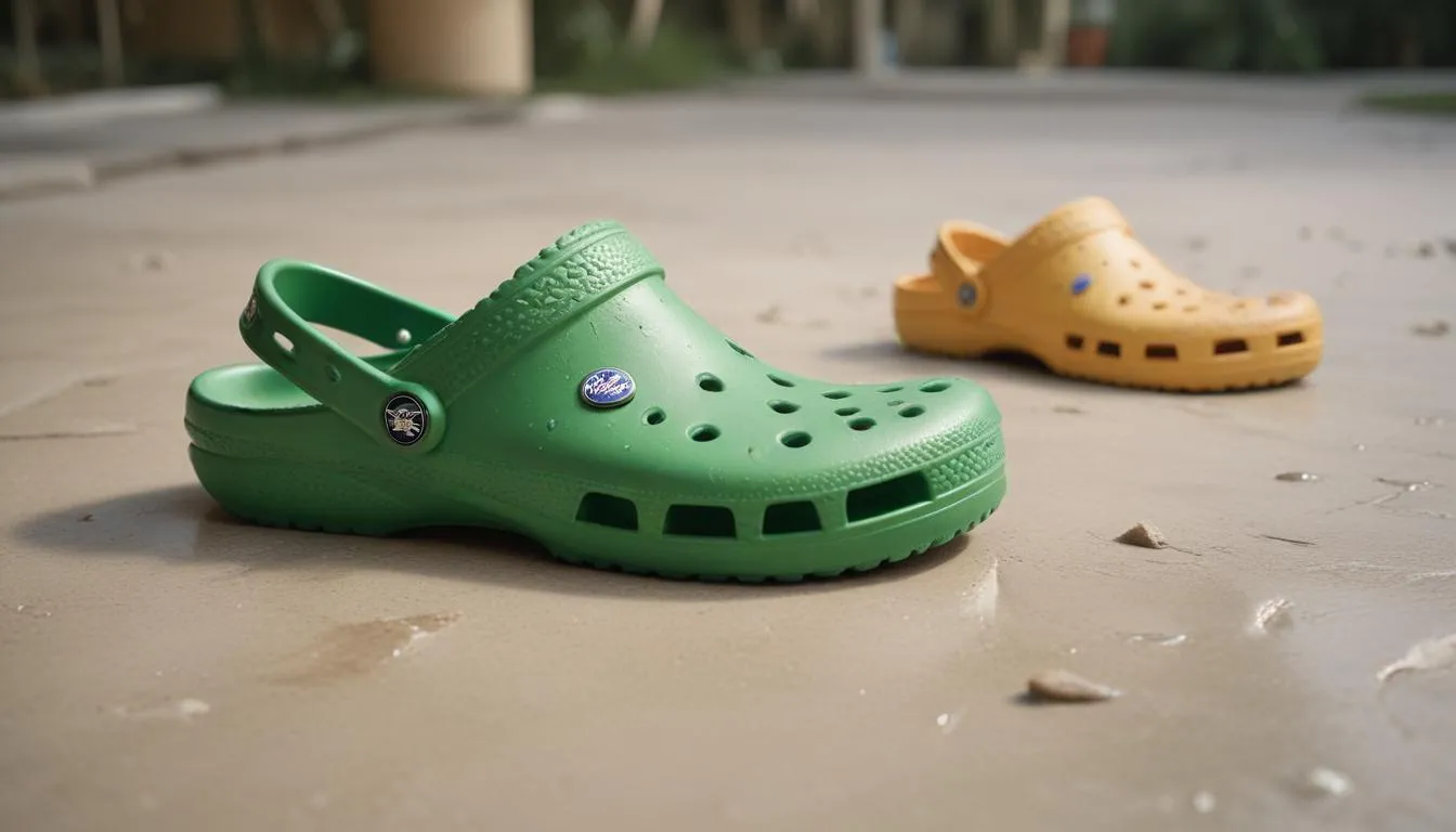 Stucco vs Atmosphere Crocs: The Color Test