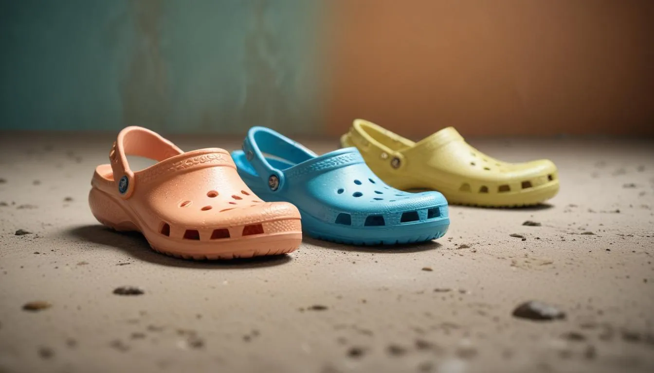 Stucco vs Atmosphere Crocs: The Color Test